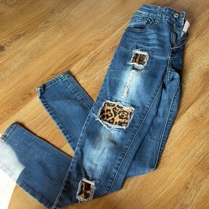 L&B cheetah skinny jeans
